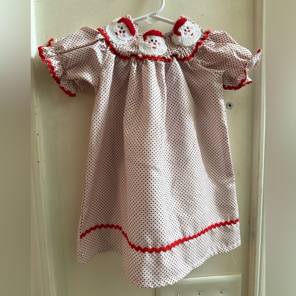 Smocked Santa Dress